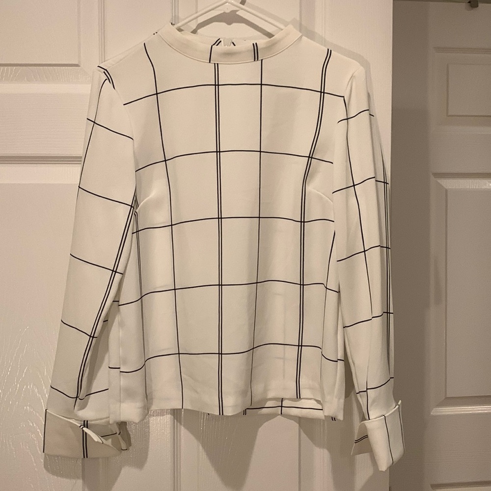Black and White long sleeve blouse from H&M